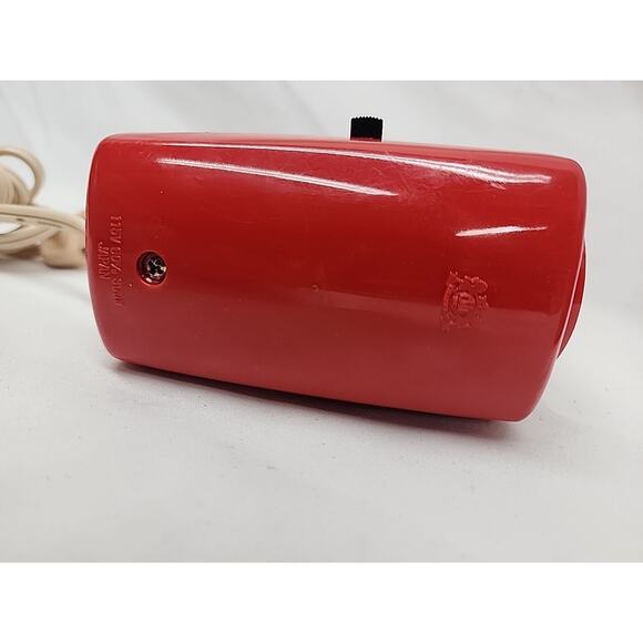 Vintage Bright Red 2 Speed Travel Hairdryer, Made in Japan 1970s With Case - Picture 3 of 3
